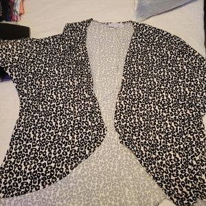 Cheetah print cardigan